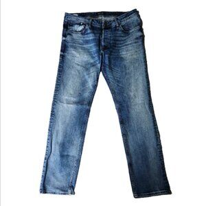 Jack and Jones Jeans Men's 36 x 32 Slim Fit Tim Designer Denim Mid Rise
